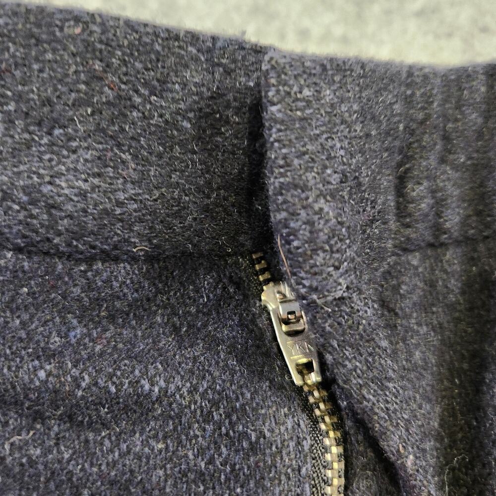 VTG Polo Ralph Lauren Pants Mens 36x28 Navy Wool Blend Pleated Dress Trouser - Picture 5 of 16